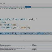 Check Constraint MySQL Constraints