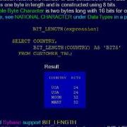 SQL 074 Numeric Scalar BIT LENGTH Or How Many Bits In The Strings