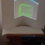 Floating 3D Cube With Two Kinects And A Projector
