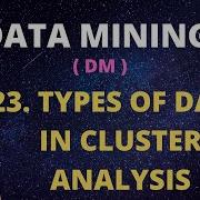 23 Types Of Data In Cluster Analysis DM