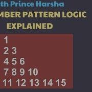 4 Number Patterns In Java Program To Print Number Pattern With For Loop