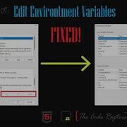 Troubleshoot Edit Environment Variables FIXED