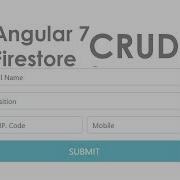 Angular 7 CRUD Using Firestore