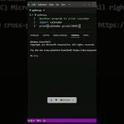 Python Program To Print Calendar Python Programming Coding Shortsaday Calendar Calendarprogram