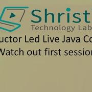 Instructor Led Live Java Course Watch Out First Session