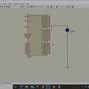 Программа мигания светодиода с задержкой в цикле For на языке Embedded C с использованием про