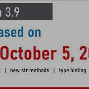 Python 3 9 Brand New Features Union In Dictionary New String Methods Old Vs New Aducators In