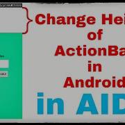 Change Height Of ActionBar In Android Project