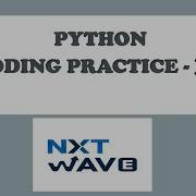 Python Coding Practice 35 Python Programming CCBP Tech Foundation Nxtwave