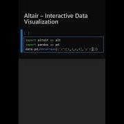Altair Interactive Data Visualization