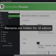 How Hide Menu Elements In Admin Menu Tweaker For WordPress