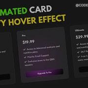 Animated Card Glowy Hover Effect Using HTML CSS JavaScript Code With Developer