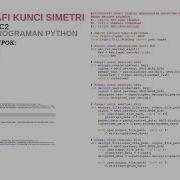 KRIPTOGRAFI KUNCI SIMETRI MENGGUNAKAN ALGORITMA RC2 DENGAN BAHASA PEMROGRAMAN PYTHON