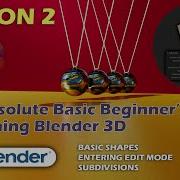 Basic Blender 2 Basic Shapes Edit Mode And Subdivisions