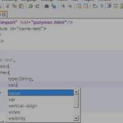 Polymer With IIS Binding Data To Properties Of A Web Component