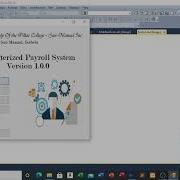 Computerized Payroll System In Vb Net Using MS Access
