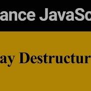 Array Destructuring In JavaScript Hindi