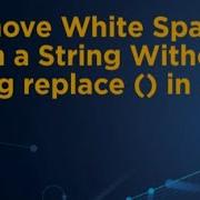 Remove White Spaces From A String Without Using Replace In Java Shorts Viral Java Interview