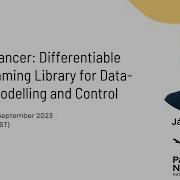 Ján Drgoňa Neuromancer Differentiable Programming Library For Data Driven Modelling And Control