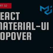 React Material UI Tutorial 32 Popover Component In Material UI