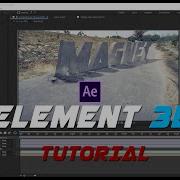 How To Motion Track 3D Text Animate In After Effects Using Element 3D