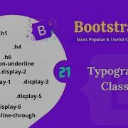 Bootstrap 5 Typography Classes