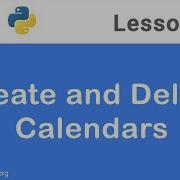 Google Calendar API In Python Create And Delete Calendars