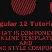 7 What Is Component Component With Inline Template And Inline Style Angular 12 Tutorial Hindi