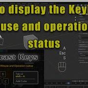 Blender How To Display The Keyboard Mouse And Operation Status