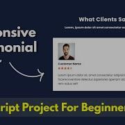 JavaScript Projects For Beginners Responsive Testimonials Slider With HTML CSS JavaScript