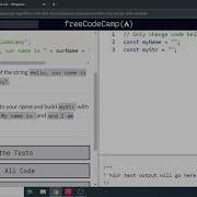 Constructing Strings With Variables Freecodecamp Org Video 30 Basic JavaScript