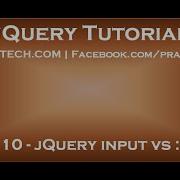 JQuery Input Vs Input