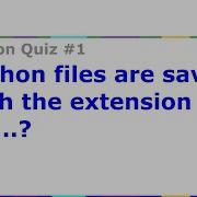 What Is The Extension For Python File