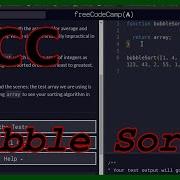 Bubble Sort FreeCodeCamp Challenge