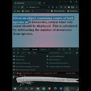 Shorts Programming Coading Exercise Calculate Votes JavaScript