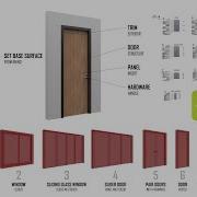 Parametric Doors And Windows From Base Surface For Architecture Floor Plans Rhino 8 3D Grasshopper