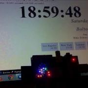 Binary Clock Using A Pimoroni PiGlow On A Raspberry Pi Flashing Hourly Python Script