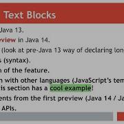 Java 14 Text Blocks