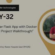 Day 32 Deploy A 2 Tier Flask App With Docker SQL Full Project Walkthrough RYQ