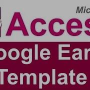 Microsoft Access Google Earth Database Template