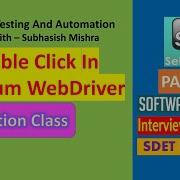 19 Как выполнить двойной щелчок в Selenium WebDriver