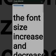 Font Size Increase And Decrease Using Javascript