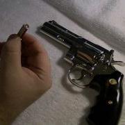 Colt Python 357 Nickel Plated 4 And 6 Close Up