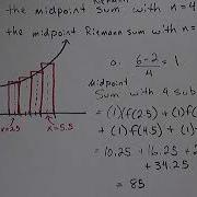 Calculus Midpoint Riemann Sums