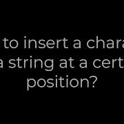 Java How To Insert A Character In A String At A Certain Position 5solution