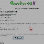 Java Practice It Exercise 8 4 IsVerticalPoint Classes Instance Methods Point