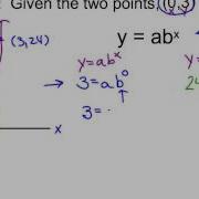 Given Two Points What Is The Exponential Equation