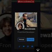 BEAUTIFUL PROFILE CARD USING HTML AND CSS Becodewala Html Css Profilecard Shorts