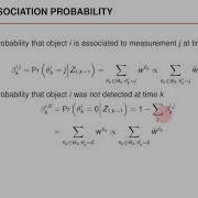 JPDA Basic Idea Marginal Association Probabilities