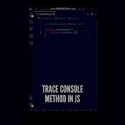 COOL Console Trace Method In JavaScript You Should Know Shorts Javascript Programming Code